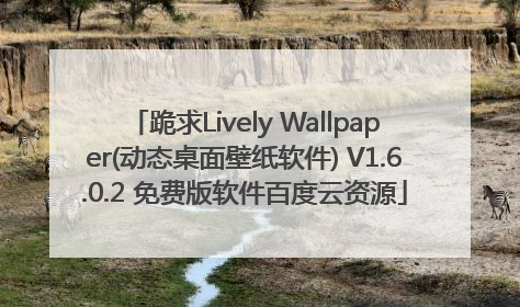 跪求Lively Wallpaper(动态桌面壁纸软件) V1.6.0.2 免费版软件百度云资源
