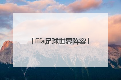 「fifa足球世界阵容」fifa足球世界阵容模拟器