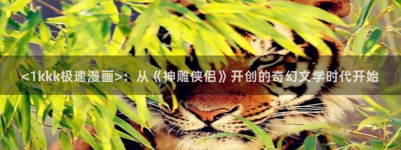虫虫漫画免费阅读漫画在线观看下拉：<1kkk极速漫画>：从《神雕侠侣》开创的奇幻文学时代开始